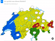 Geografie Schweiz: Dialekte der Schweiz