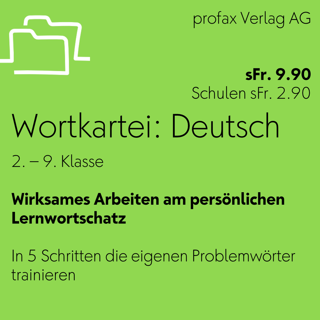 Wortkartei: Deutsch
