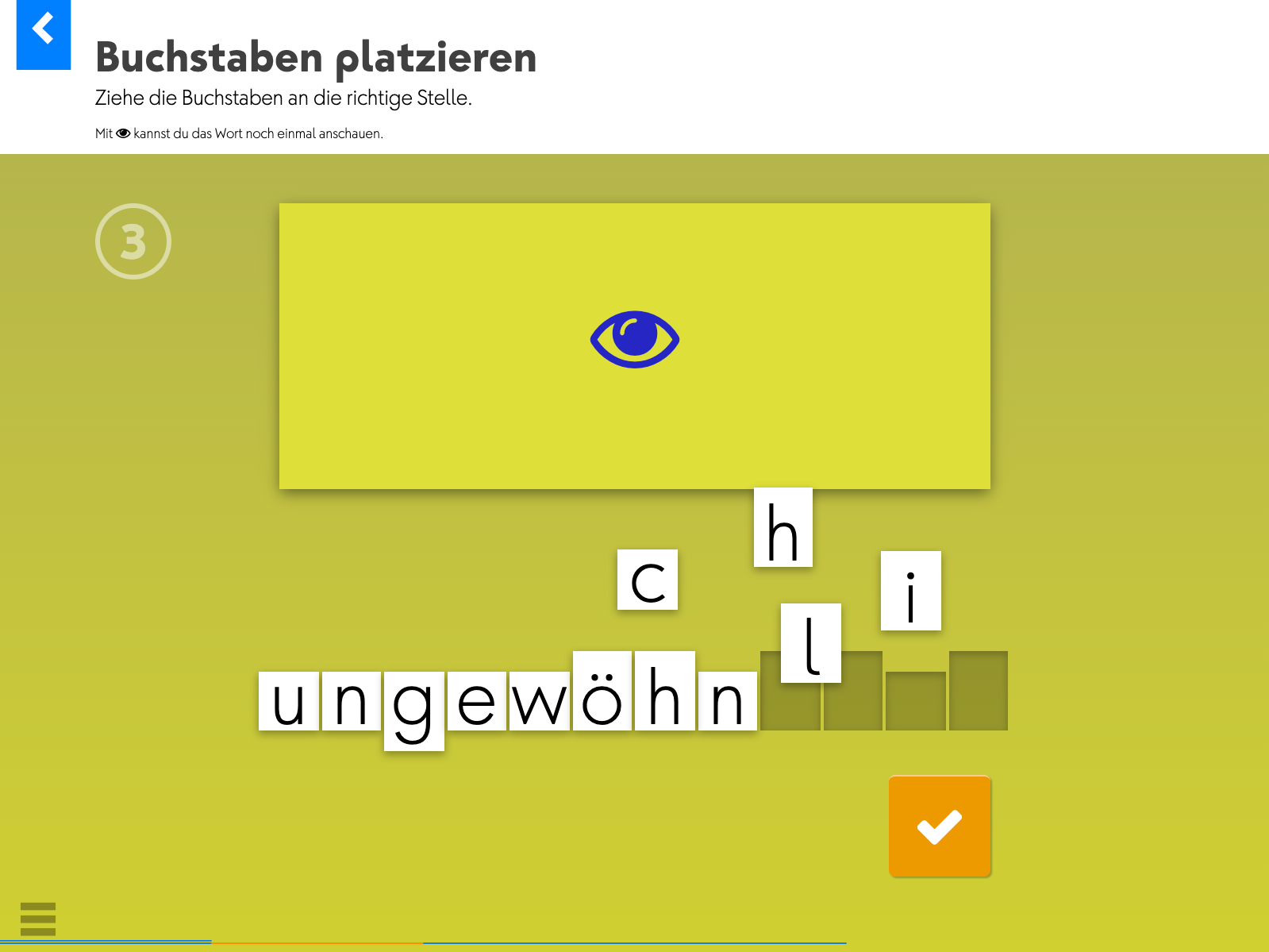 Wortkartei: Deutsch (Station 3) – Buchstaben platzieren