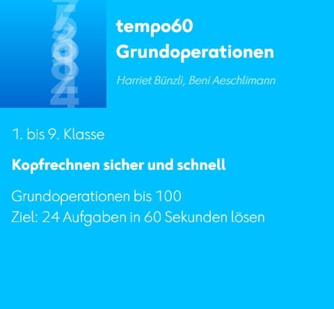 tempo60 Grundoperationen